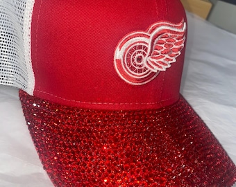 Detroit Red Wings Rhinestone Hat