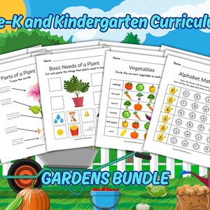 幼児向けのガーデンカリキュラム。デイケア、ホームスクール、幼稚園、保育園向けの週単位のカリキュラム。