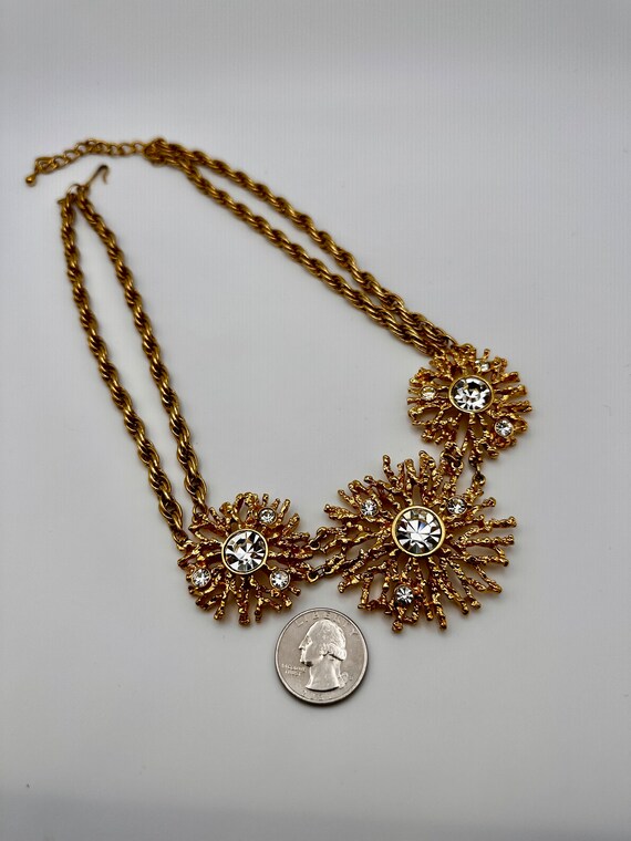 Vintage KJL for Avon signed gold tone necklace 19… - image 8