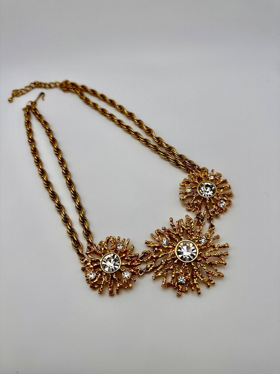 Vintage KJL for Avon signed gold tone necklace 19… - image 7