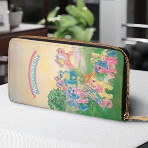 Cartera con cremallera de My Little Pony, bonita cartera para niños, cartera de unicornio, cartera con personajes, regalos para niñas, accesorios divertidos