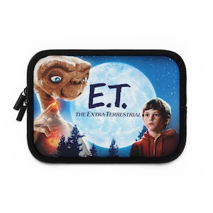 Etui na laptopa z motywem kosmity, nostalgia lat 80., telefon do domu, etui na laptopa z motywem kosmity, uroczy prezent dla studentów, akcesorium do laptopa
