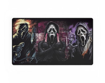Tapete de escritorio de terror, tapete de escritorio, excelentes accesorios para amantes del terror, tapete de escritorio fantasma, accesorios, accesorio de escritorio, regalo para amantes del terror