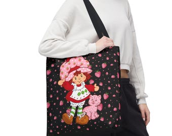 Borsa tote Berry Girl, regalo, nostalgia anni '80, cartone animato anni '80,