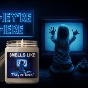 Horror Candle, 9oz Candle, Poltergeist Candle, Gift, Horror, Soy Candle, Scented Soy Candle, Soy Wax Candle, Horror Lover, Candle Lover