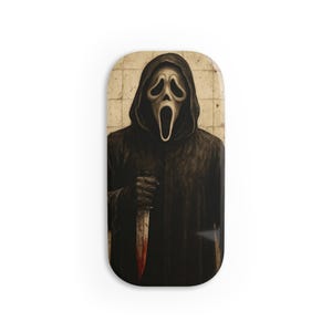 Scream Phone Grip - Scary Smartphone Holder, Halloween Accessory, Horror Lover Gift, Phone Stand, Pop Socket Alternative