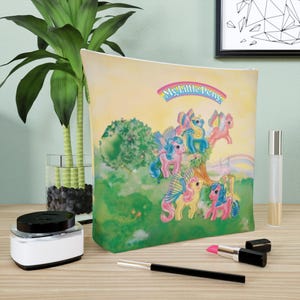Little Pony Cosmetic Bag, 80's Nostalgia, 80's Cartoon Makeup Bag, Makeup Storage Bag, Travel Accessories, Travel Bag, Gift, Cosmetic Bag,