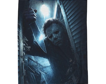 Horror Blanket, Slasher Throw Blanket, Cozy Plush Blanket, Scary Movie Decor, Soft Throw, Horror Home Decor, Gift for Horror Fans
