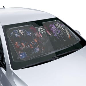 Horror Sunshade, Horror Car Sunshade, Ghost, Screaming, Gift For Car Lover, Sunshade, Car Accessories, Car Sun Shades