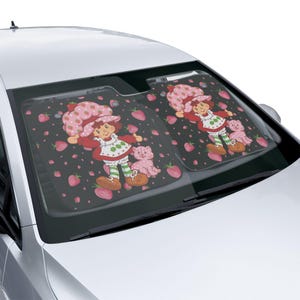 Berry Girl Sun Shade, Set of 2, Car Accessories, Car Sun Shade, Gift, 80's Nostalgia, 80's Cartoon