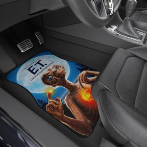 Alien Car Mats (Set of 4),Retro Alien Adventure Car Floor Mats, Classic 80s Sci-Fi Movie Inspired, 80s Nostalgia Car Accessories