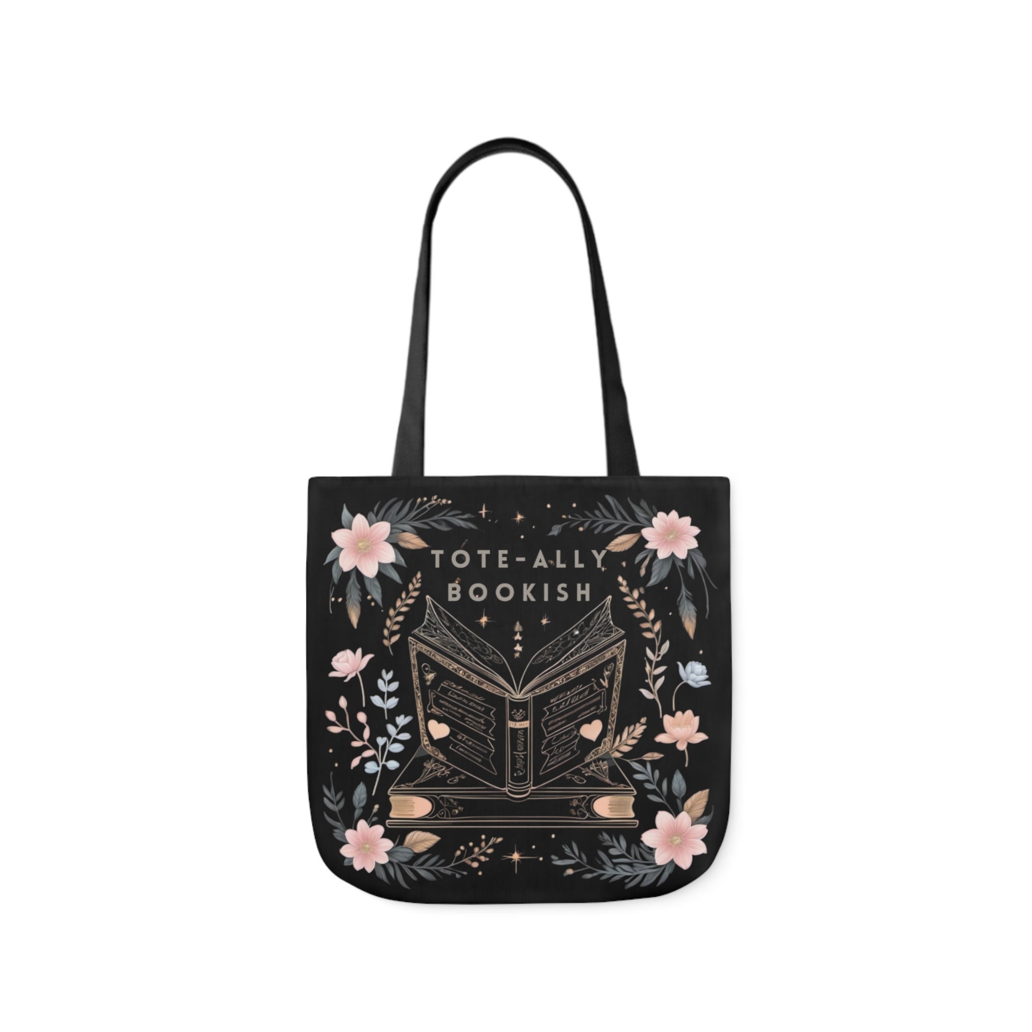 Tote-ally Bookish Canvas Tote Bag, Book Lover Tote Bag, Personalized Gift, Zippered Tote Bag, Canvas Tote Bag, Everyday Aesthetic Tote Bag