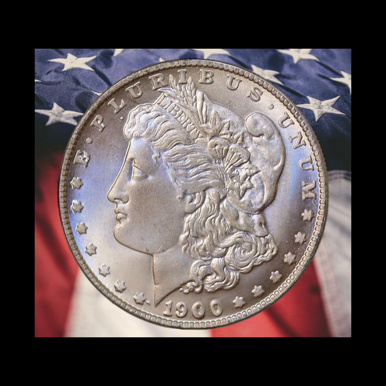 アメリカモルガンONE DOLLAR-シルバーコンチョ 1900年製 One Dollar Coin 1900 - Etsy