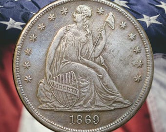 Pattern 1878 Barber Liberty Head Dollar Type 1 Silver Plated Coin