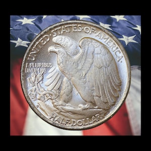 1916 P/D Walking Liberty Half Dollar Two Face Double Heads Silver Plated Error Coin Modern RESTRIKE