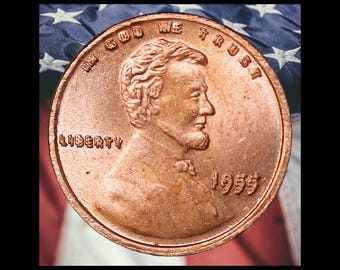 1955 Doubled Die Obverse DDO Lincoln Cent Copper Coin Modern RESTRIKE Token