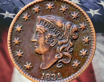 1839 Large Cent - Very Fine Details - 1839 US 1 Cent - 1839 One