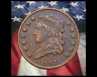 1831 Classic Head Half Cent Copper Coin Modern RESTRIKE Token