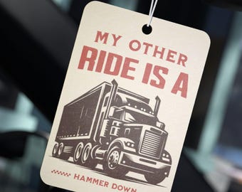 Trucker Gift, Funny Trucker Air Freshener, CDL Student Graduation, CDL Gift, Trucking Company Staff Gifts