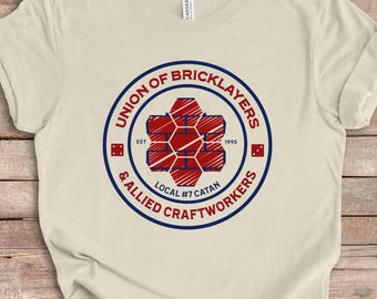 Catan Player Shirt, Board Game Gift, Union of Bricklayers, Game Night Accessory