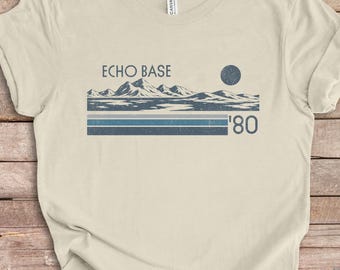 Star Wars Shirt, Retro Style Star Wars Hoth Shirt, Echo Base Shirt, Sci-Fi Inspired Gift, Science Fiction Lover