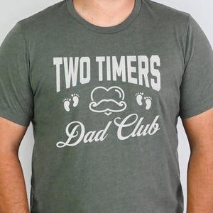 Wiederholen Sie Dad Shirt, zwei Timer Dad Club, zum zweiten Mal Vater Geschenk, lustiger Vater von zwei Tee