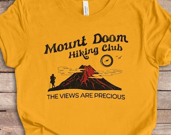 Funny LOTR Shirt, Mount Doom Hiking Club Adventure Shirt, Lord the Rings Inspired Gift