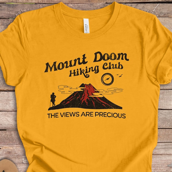 Funny LOTR Shirt, Mount Doom Hiking Club Adventure Shirt, Lord the Rings Inspired Gift