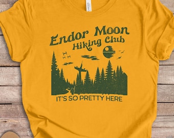 Funny Star Wars Shirt, Endor Moon Hiking Club Shirt, Sci-Fi Inspired Gift, Science Fiction Lover