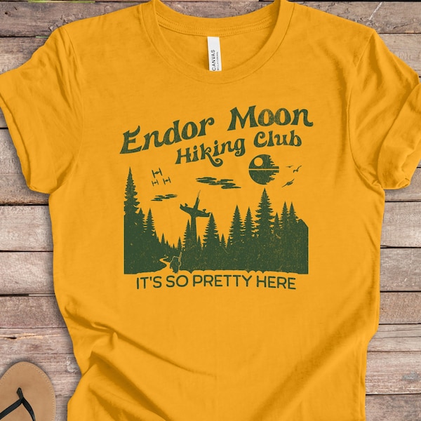 Funny Star Wars Shirt, Endor Moon Hiking Club Shirt, Sci-Fi Inspired Gift, Science Fiction Lover
