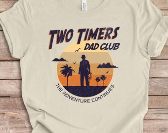Repeat Dad Shirt, Two Timers Dad Club, Second Time Father Gift, Funny Dad of Two Tee