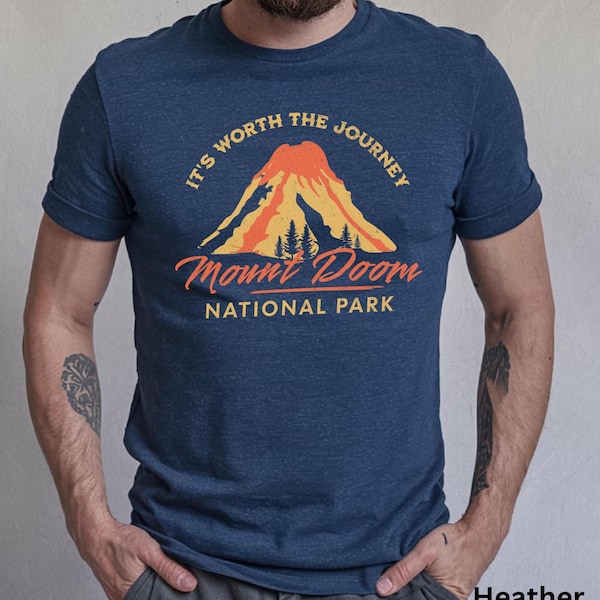 Funny LOTR shirt, Great unisex Lord of the Rings fan gift for lovers of the books or movies, Mordor Mount Doom National Park t-shirt