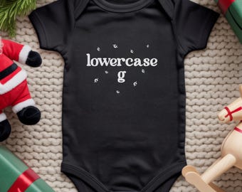 Father and Baby Matching Shirts, Big G & lowercase g, Funny Dad and Infant Outfit Set, Dad T Shirt and Baby Bodysuit, Father's Day Gift