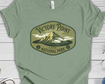 Funny Catan Board Gamer Shirt: Victory Point National Park Tee