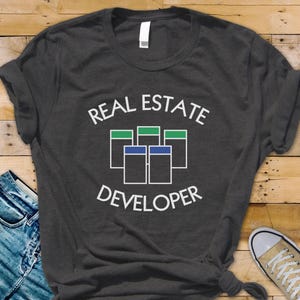 Monopoly Real Estate Developer t-shirt | Funny Board game lover Family Game Night player | House flipper entrepreneur nerdy gift for him her