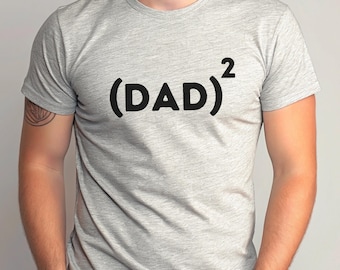 Dad Squared t-shirt, Repeat Father 2nd time, New baby, Proud Parent, funny geeky nerdy dad shirt, Two daughters Two sons, Best husband gift