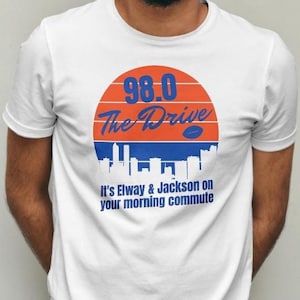 Diehard Broncos Fan The Drive 90 Meter, Denver Football Liebhaber, Elway Klassiker aus den 1980er Jahren Retro AFC Cup, Sportgeschenk Papa Opa