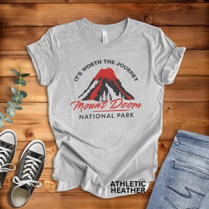 Funny LOTR shirt, Great unisex Lord of the Rings fan gift for lovers of the books or movies, Mordor Mount Doom National Park t-shirt image 8