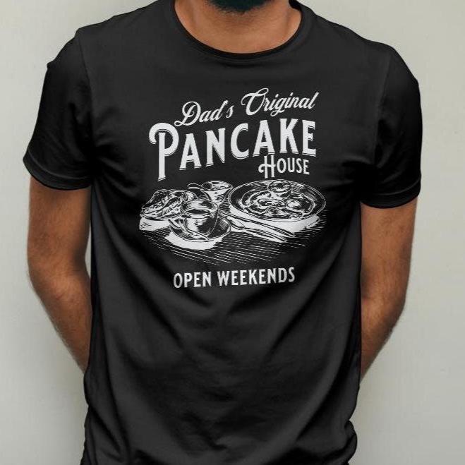 Dad's Original Pancake House shirt, chef dad weekend breakfast dinner time, father kitchen gift love to cook cooking thank you appreciation