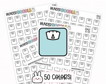 Weigh-In Planner Stickers | IC-23 | Scale Icon Sticker