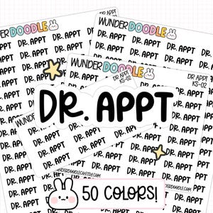 Adesivos para agendamento de consultas médicas | KS-02 | Font Duo KS | adesivos para agendamento