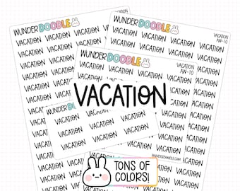 Vacation Planner Stickers | AW-10 | time off stickers