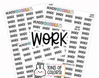 Werkplannerstickers | AW-02 | werkschema: