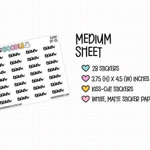 Exam Planner Stickers | RF-05 | school & college sticker image 3