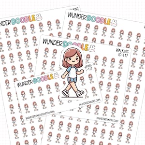 Gehen Planer Aufkleber | EC-117 | Spaziergang Icon Sticker