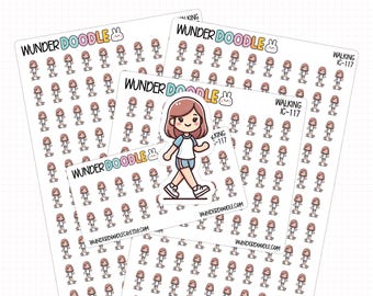 Walking Planner Stickers | IC-117 | walk icon sticker