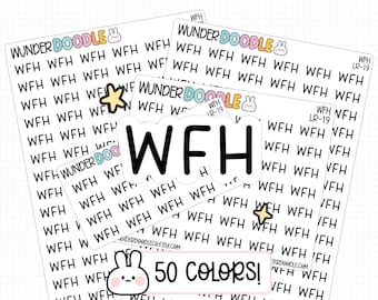 WFH Planner Stickers | LR-19 | Work From Home Labels