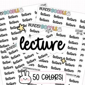 Pegatinas para el planificador de conferencias / RF-06 / Fuente RF / pegatinas universitarias
