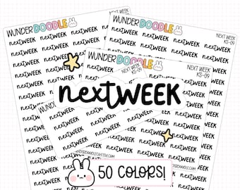 Next Week Planner Stickers | KS-09 | functional stickers