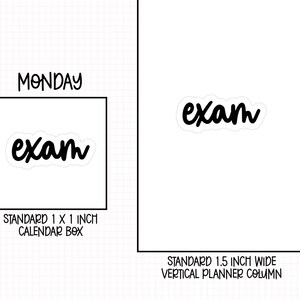 Exam Planner Stickers | RF-05 | school & college sticker image 5